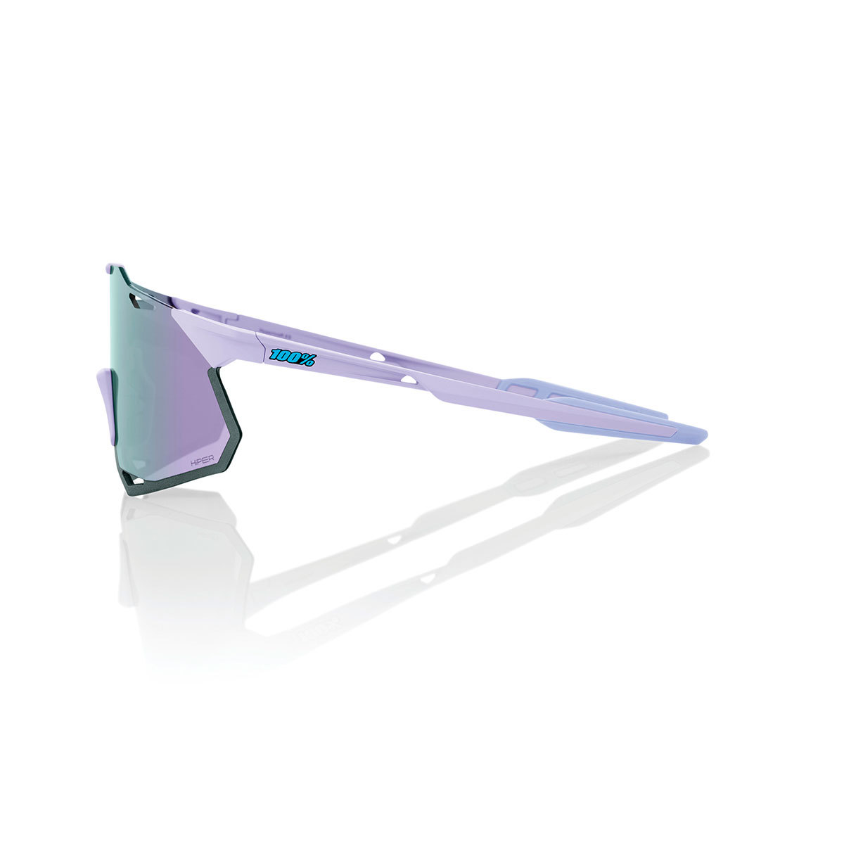 100% Hypercraft XS Sport Zonnebril Lila met HiPER Lavender Mirror Lens