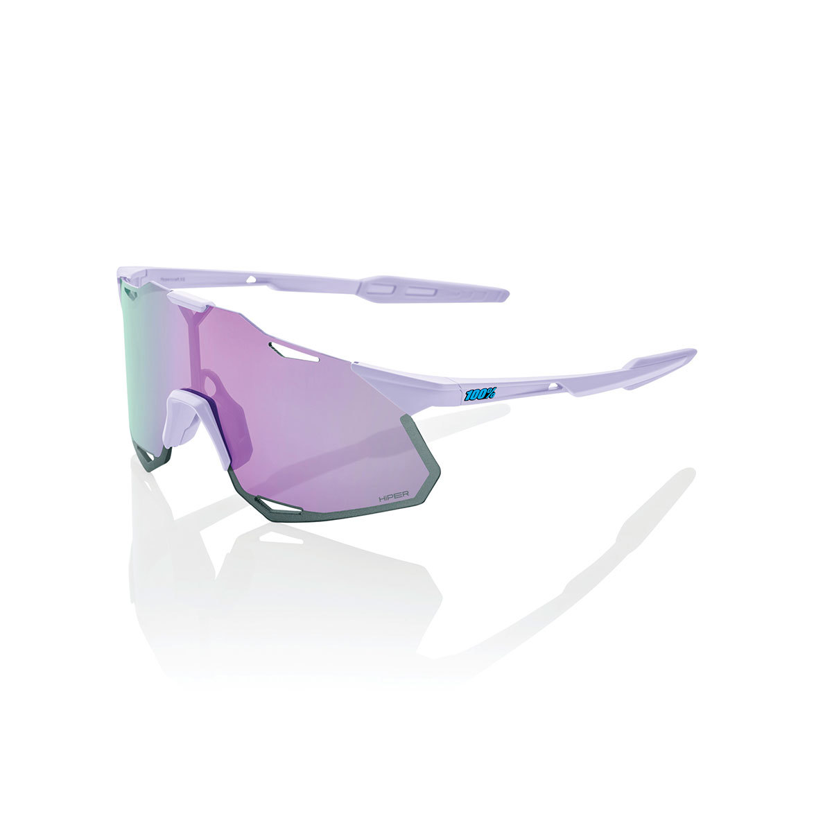 100% Hypercraft XS Sport Zonnebril Lila met HiPER Lavender Mirror Lens