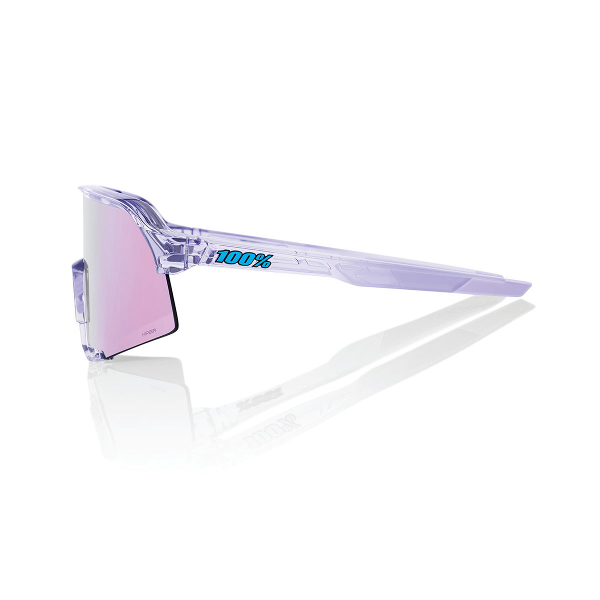 100% S3 Sport Zonnebril Lila met HiPER Lavender Mirror Lens