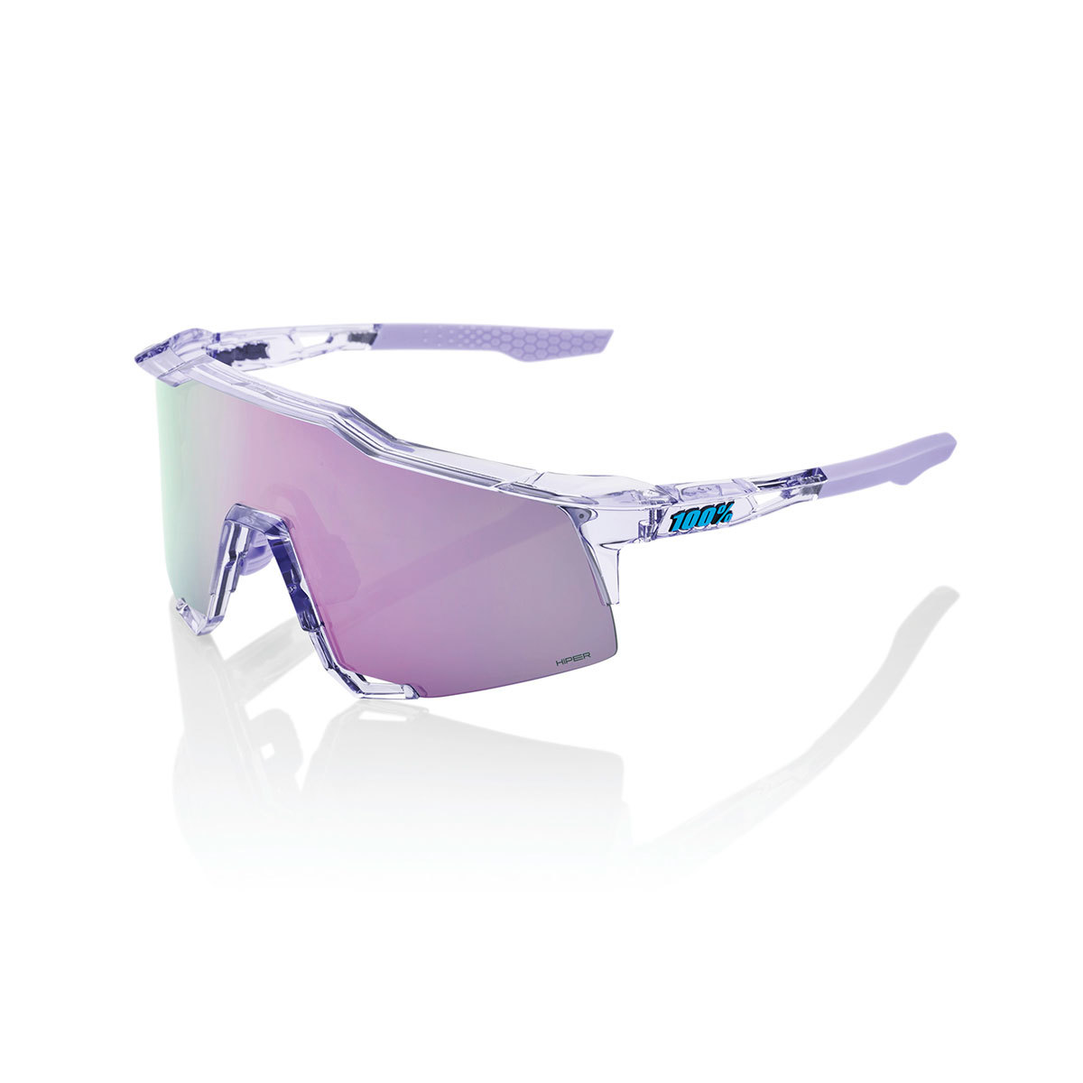 100% Speedcraft Sport Zonnebril Lila met HiPER Lavender Mirror Lens