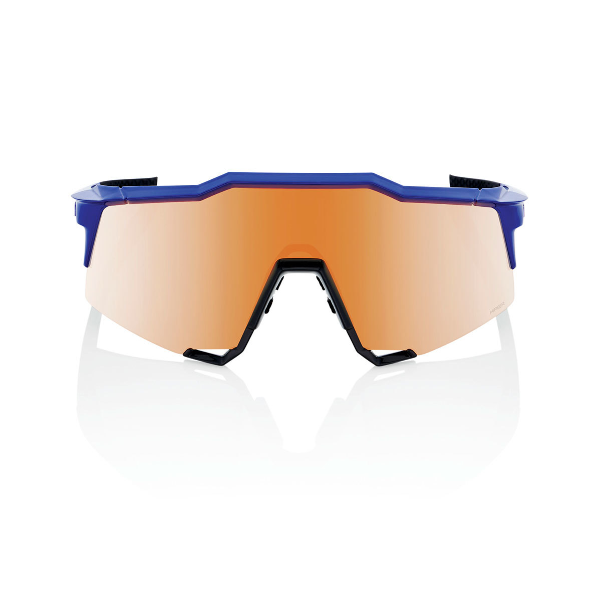 100% Speedcraft Sport Zonnebril Glanzend Kobalt Blauw met HiPER Copper Mirr