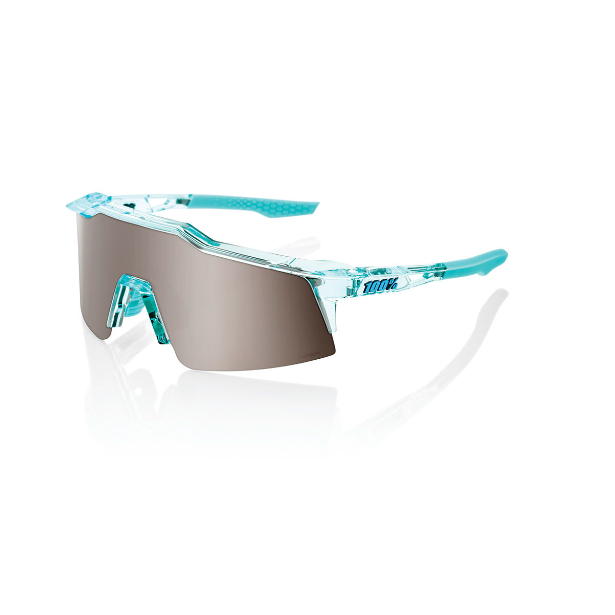 100% Speedcraft SL Sport Zonnebril Mint Blauw met HiPER Silver Mirror Lens