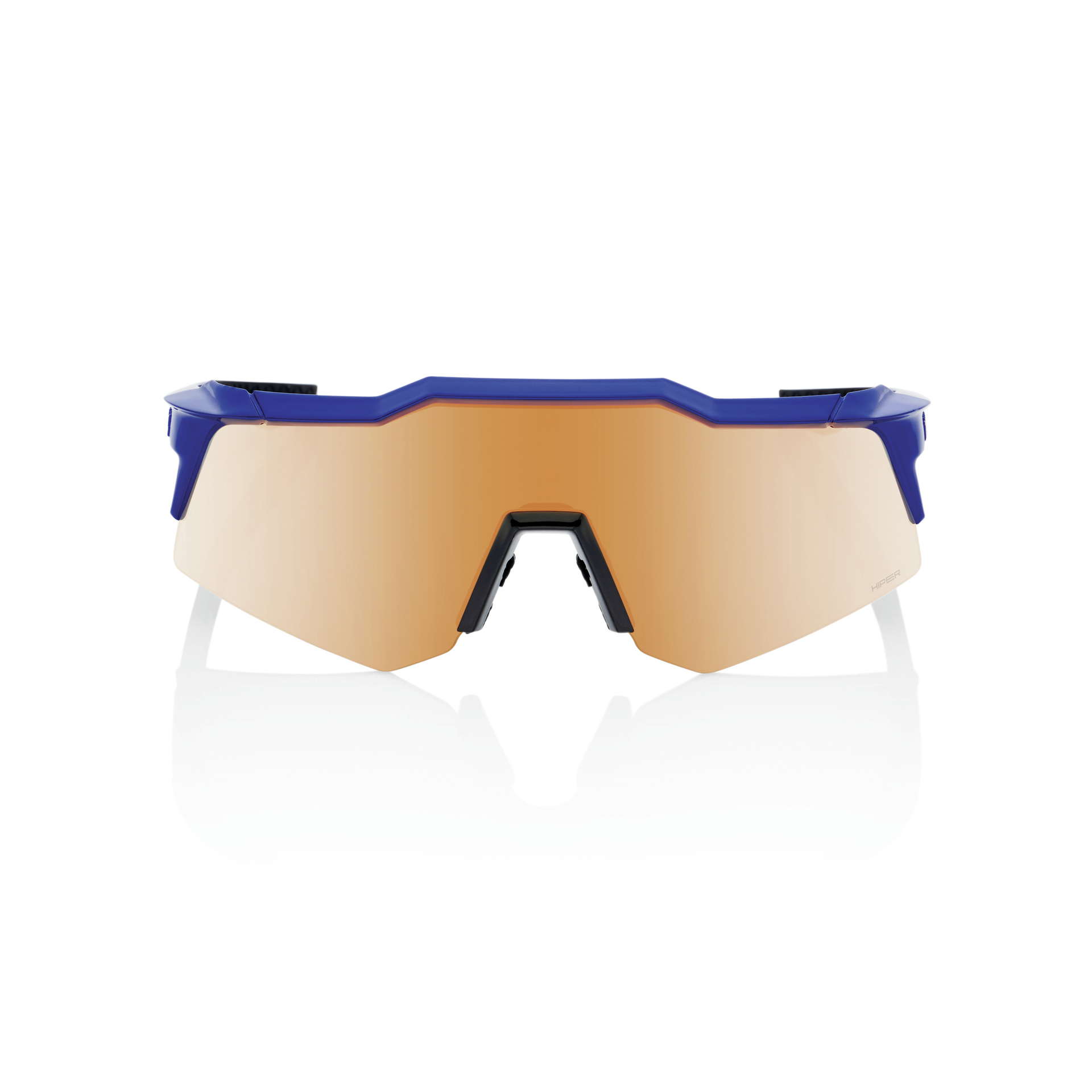 100% Speedcraft XS Sport Zonnebril Glanzend Kobalt Blauw met HiPER Copper M