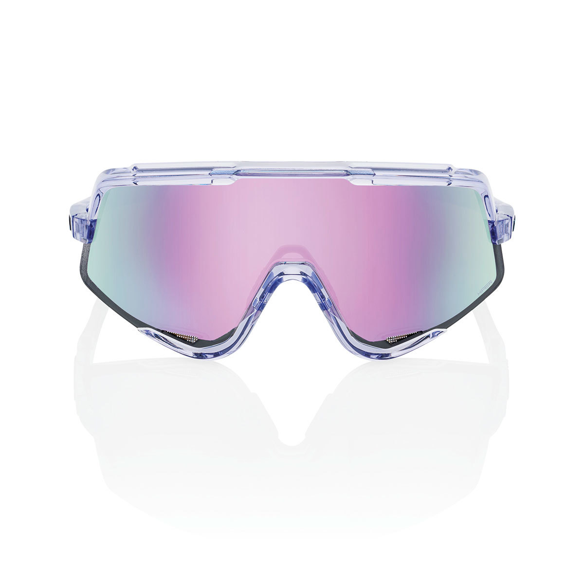 100% Glendale Sport Zonnebril Lila met HiPER Lavender Mirror Lens