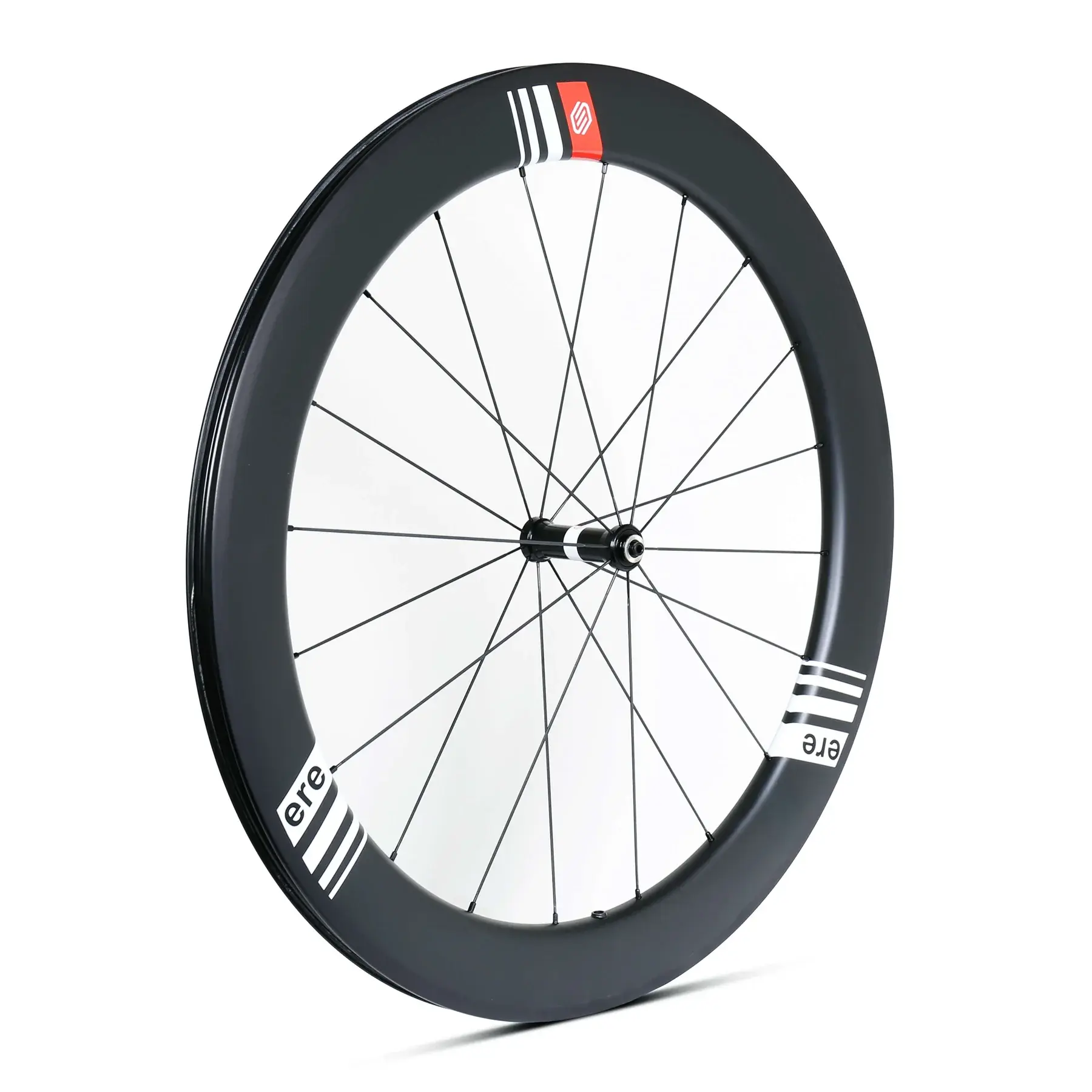 Ere Research Genus AE00 Carbon Disc Race WIelset Zwart/Wit