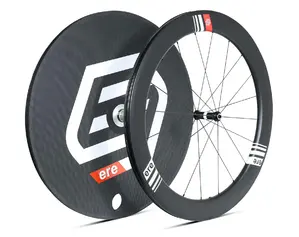 Ere Research Genus AE00 Carbon Disc Race WIelset Zwart/Wit