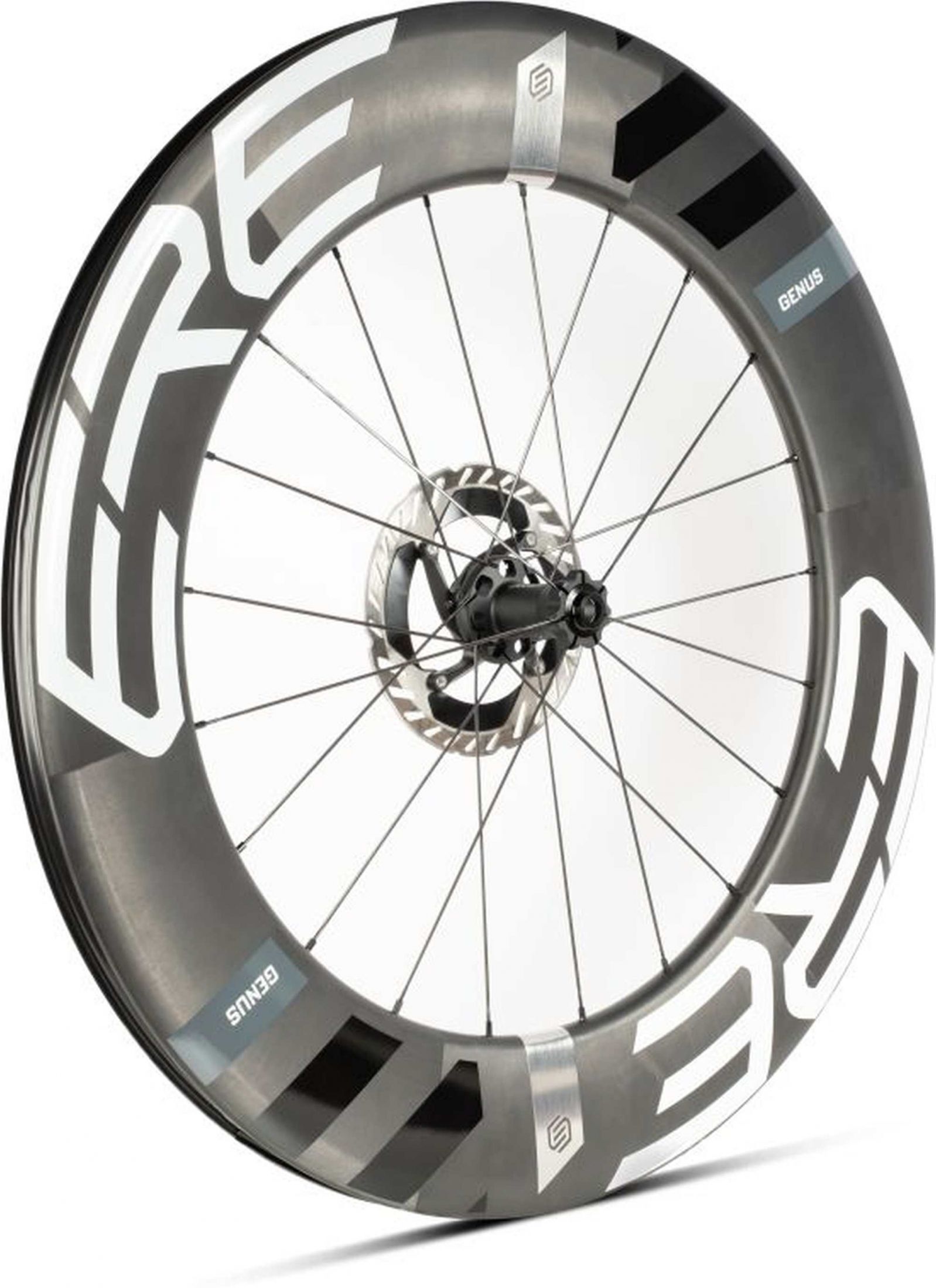 Ere Research Genus AE00/AE92 Carbon Disc Race TT Wielset Zwart/Grijs