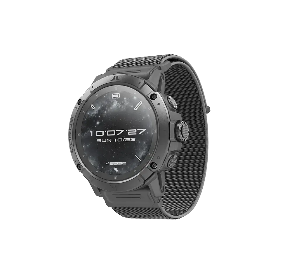 Coros Vertix 2S GPS Sporthorloge Space Zwart