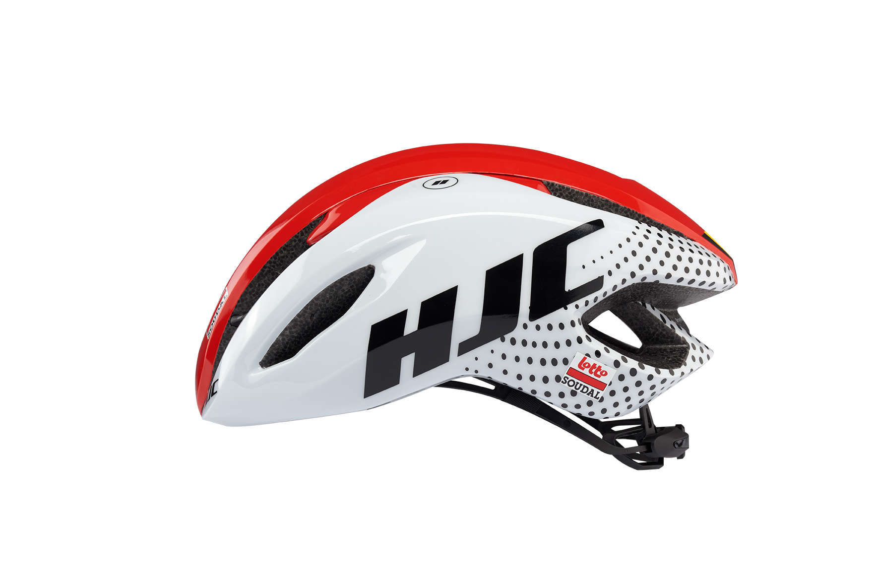 HJC Valeco Lotto Soudal Race Fietshelm Wit/Rood