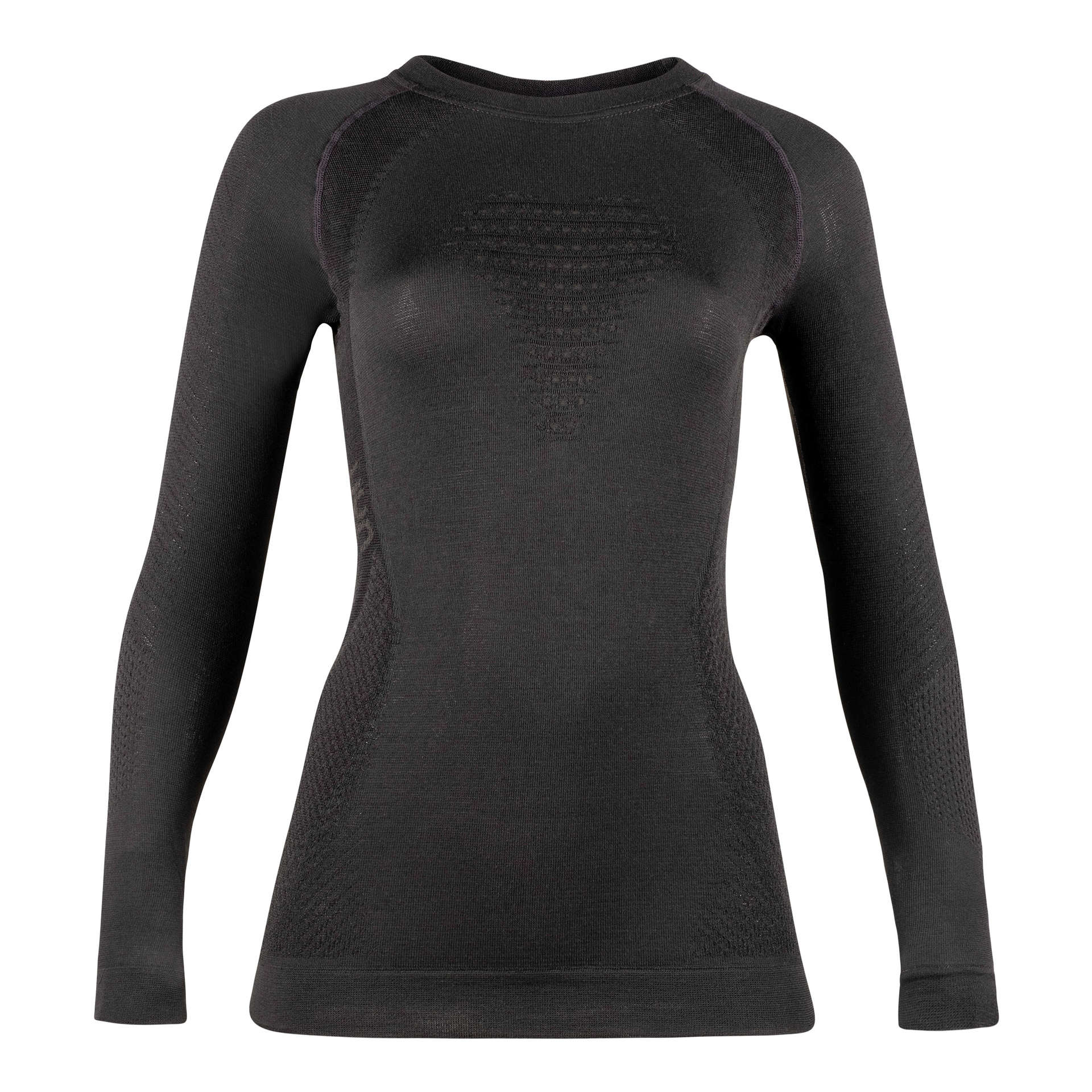 UYN Fusyon Cashmere Thermoshirt Lange Mouwen Zwart/Zwart Dames