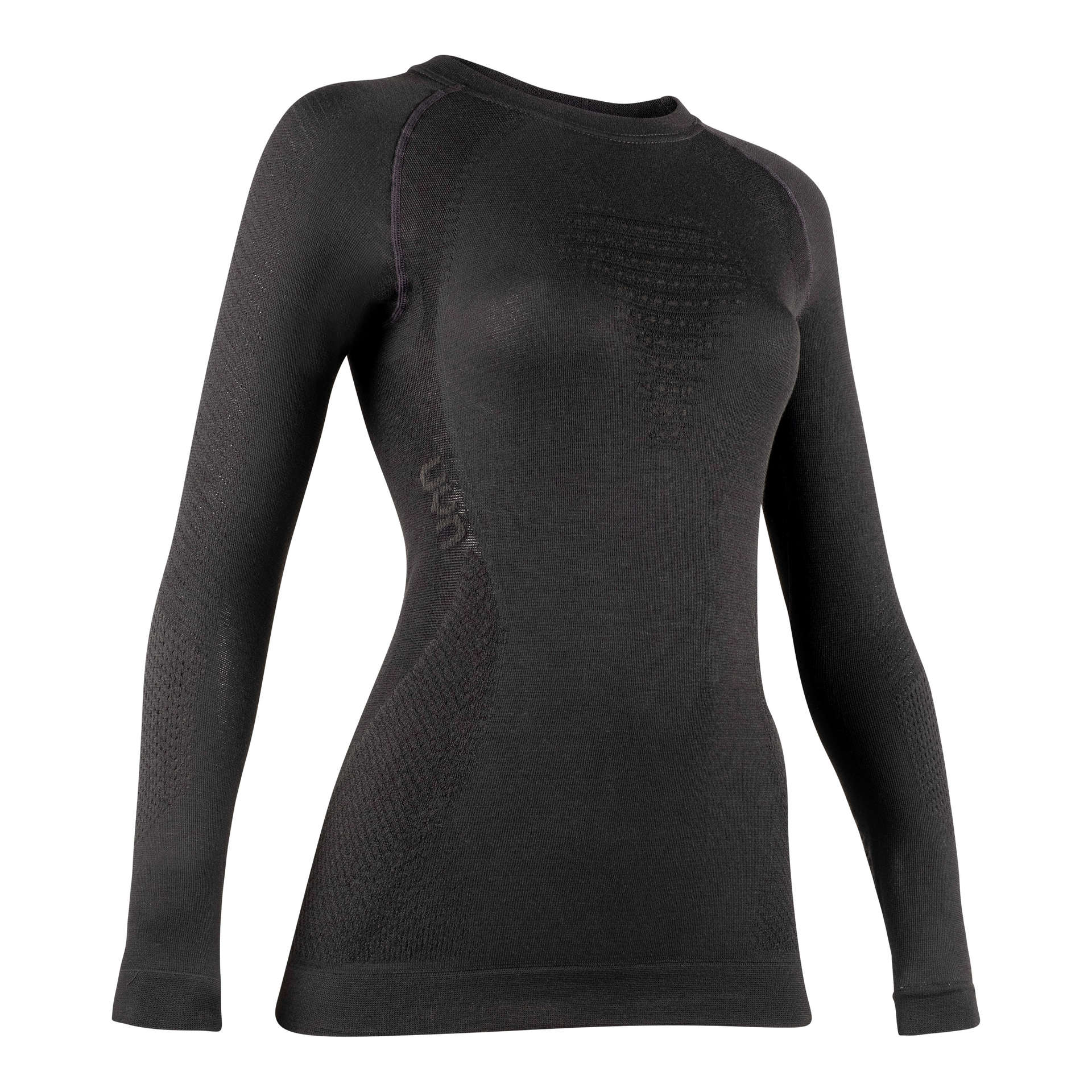 UYN Fusyon Cashmere Thermoshirt Lange Mouwen Zwart/Zwart Dames