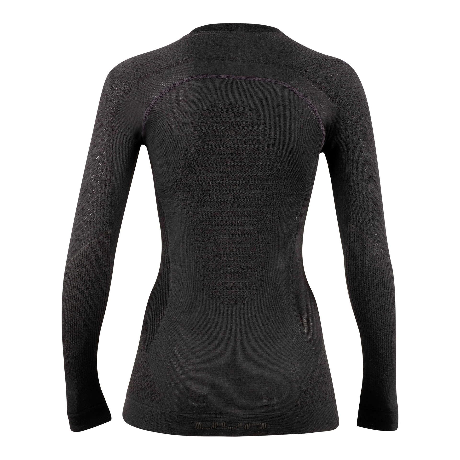 UYN Fusyon Cashmere Thermoshirt Lange Mouwen Zwart/Zwart Dames