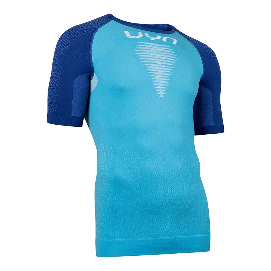 UYN Marathon Hardloopshirt Korte Mouwen Blauw Heren 