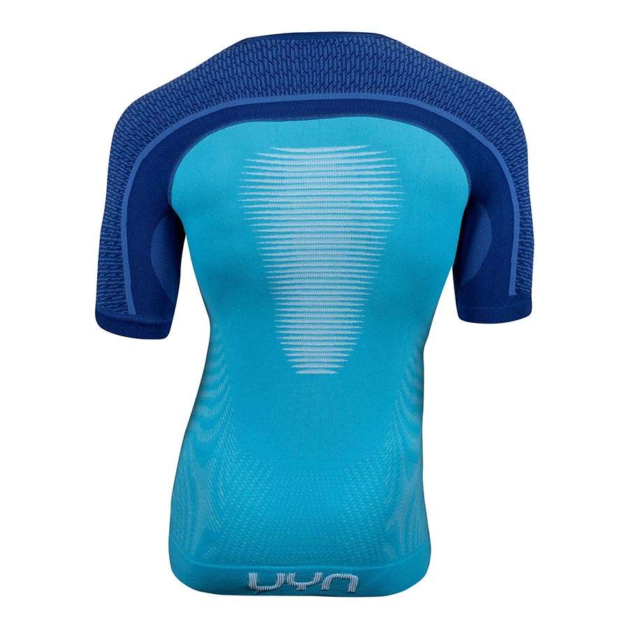 UYN Marathon Hardloopshirt Korte Mouwen Blauw Heren 