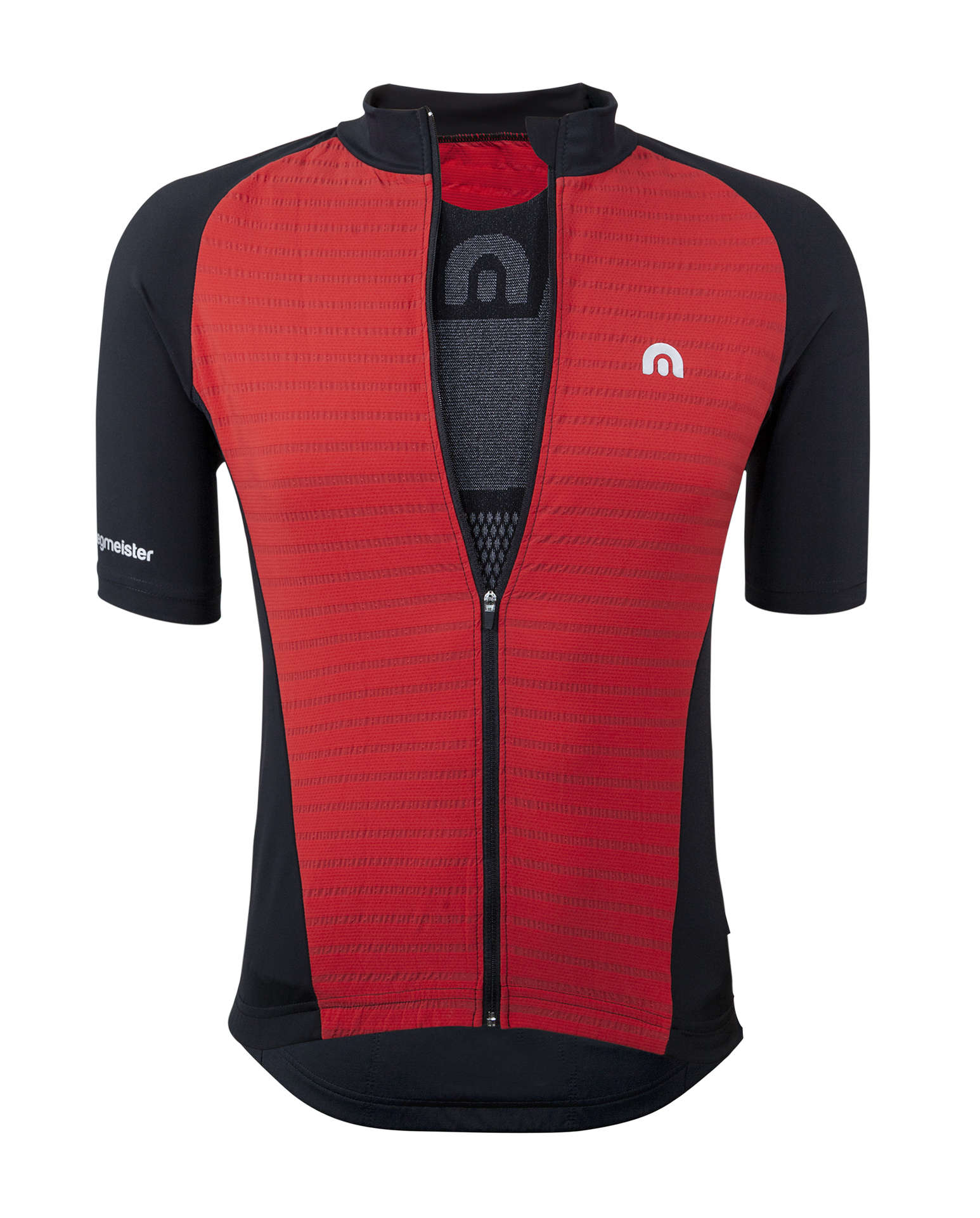 Megmeister Plain Fietsshirt Korte Mouwen Rood Heren