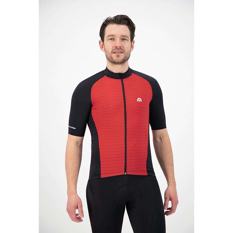 Megmeister Plain Fietsshirt Korte Mouwen Rood Heren