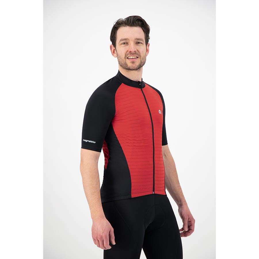 Megmeister Plain Fietsshirt Korte Mouwen Rood Heren