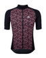 Megmeister Autumn Leaves Fietsshirt Korte Mouwen Rood Dames