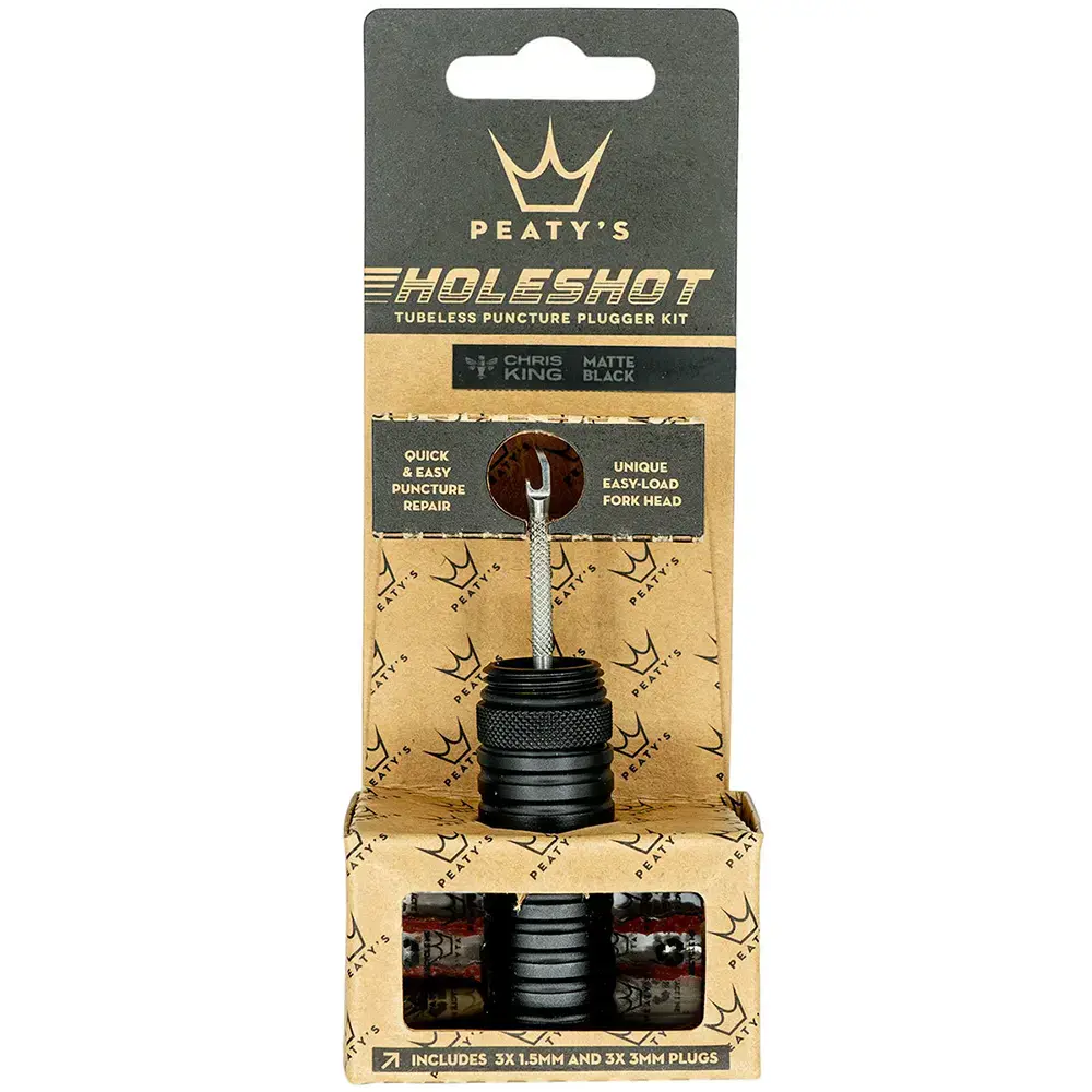 Peaty's Holeshot Tubeless Puncture Plugger Kit Zwart