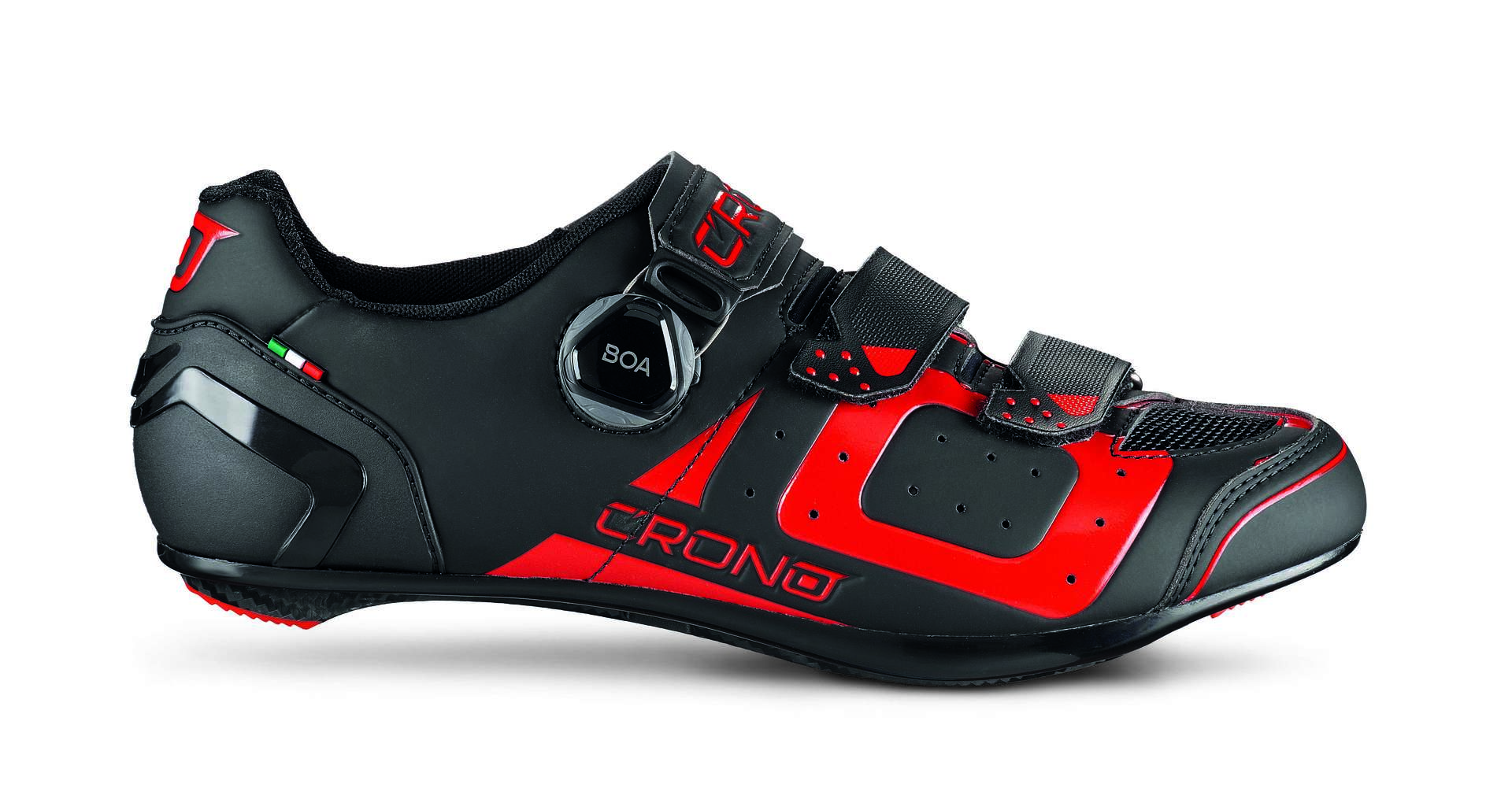 Crono CR-3 Comp Wielrenschoenen Zwart/Rood Heren