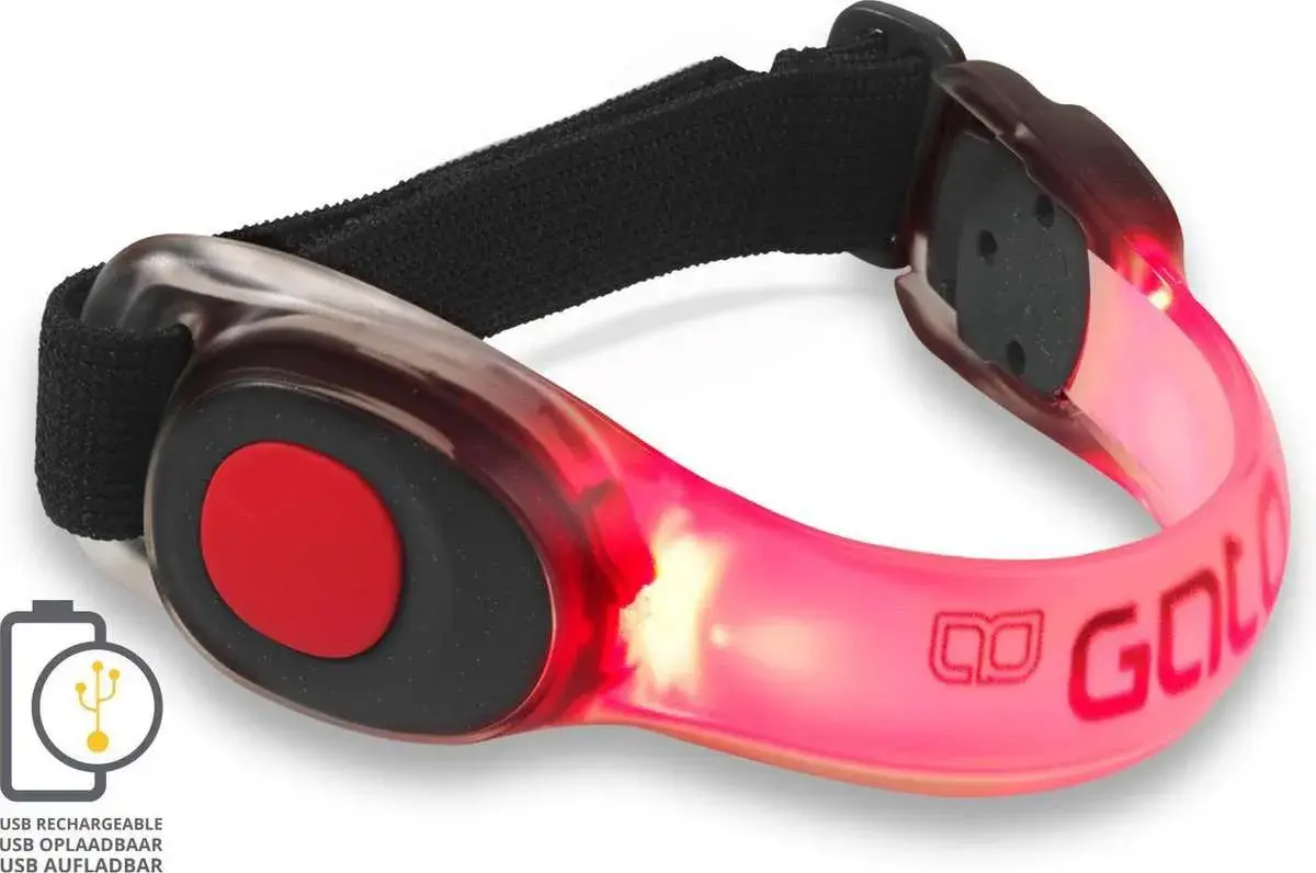 Gato Neon Led USB Hardlooparmband Rood koop je bij