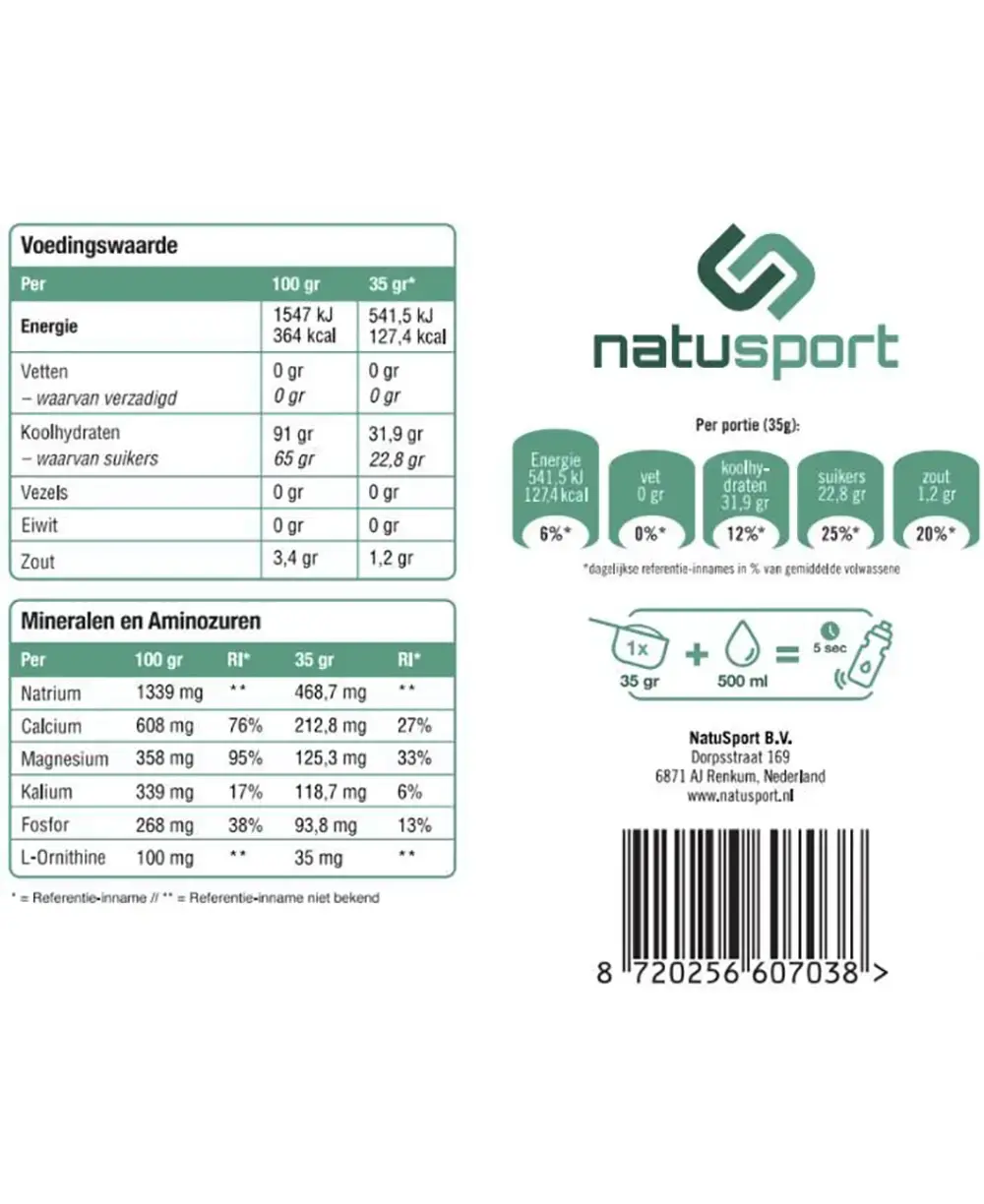 Natusport Isotonic Sportdrink Watermeloen 1 kg