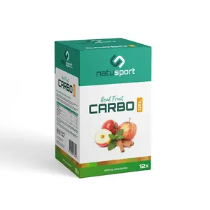 Natusport Real Fruit Carbo Gel Appel/Kaneel 12 stuks