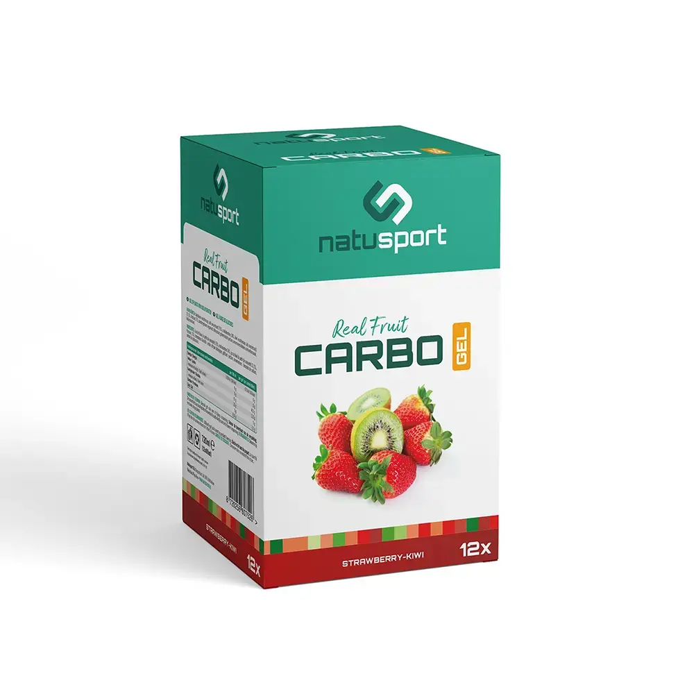 Natusport Real Fruit Carbo Gel Aardbei/Kiwi 12 stuks