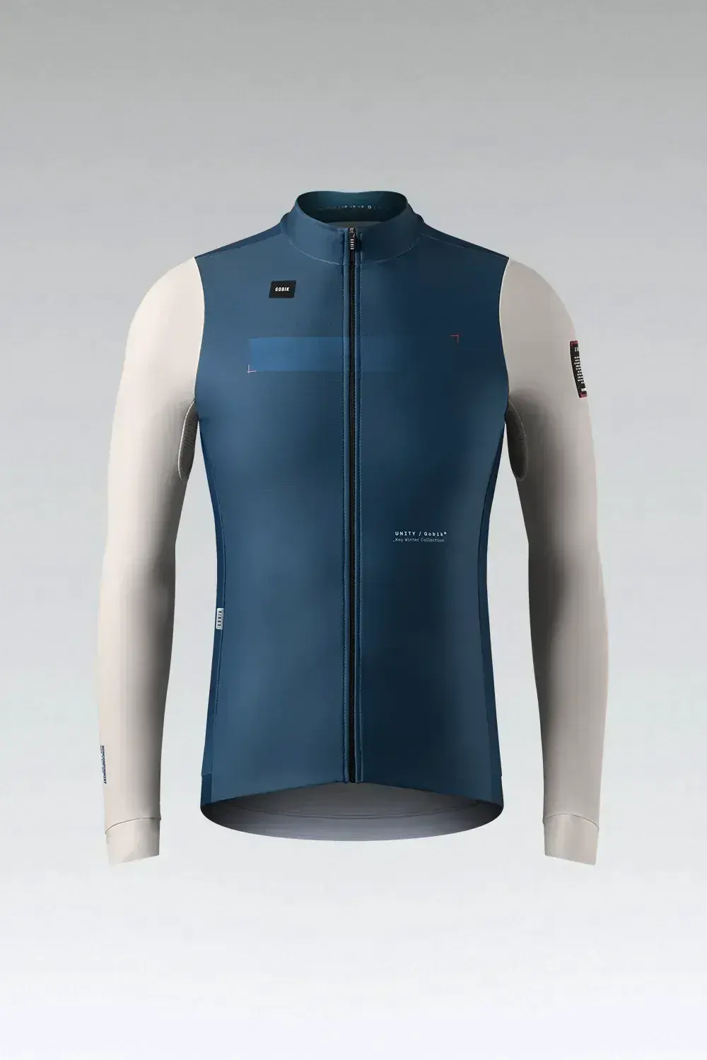 Gobik Superhyder Fietsshirt Lange Mouwen Blauw/Wit Heren