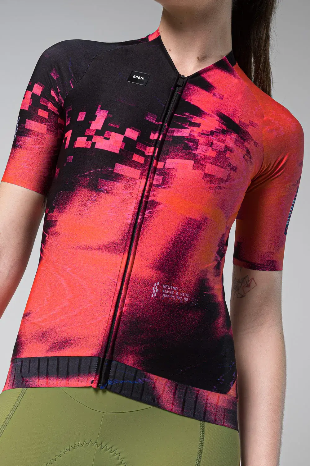 Gobik CX PRO 3.0 Fietsshirt Korte Mouwen Roze/Oranje/Zwart