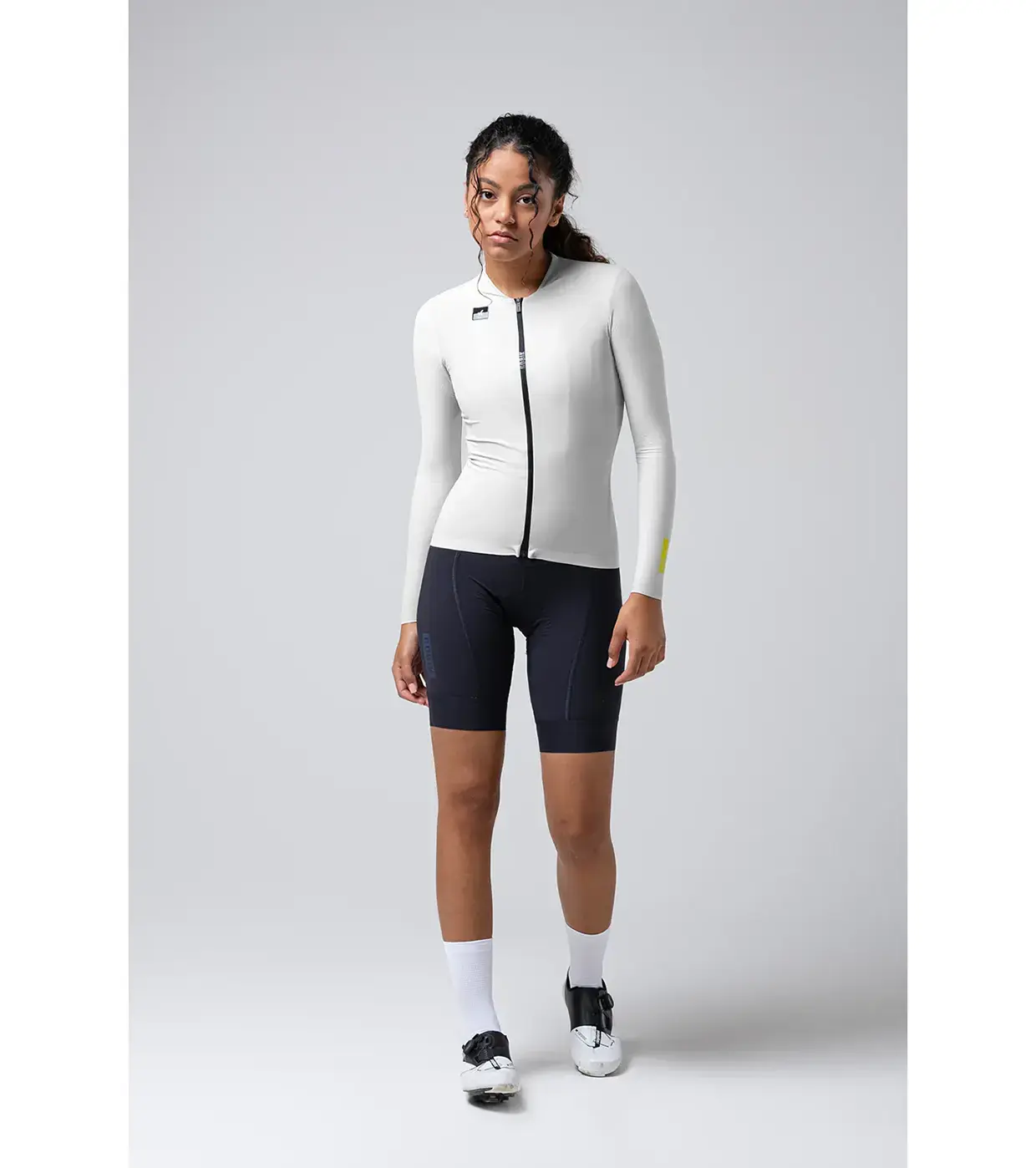 Gobik Avalon Fietsshirt Lange Mouwen Wit/Zwart