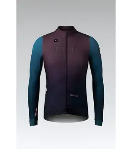 Gobik Hyder Fietsshirt Lange Mouwen Paars/Blauw Heren