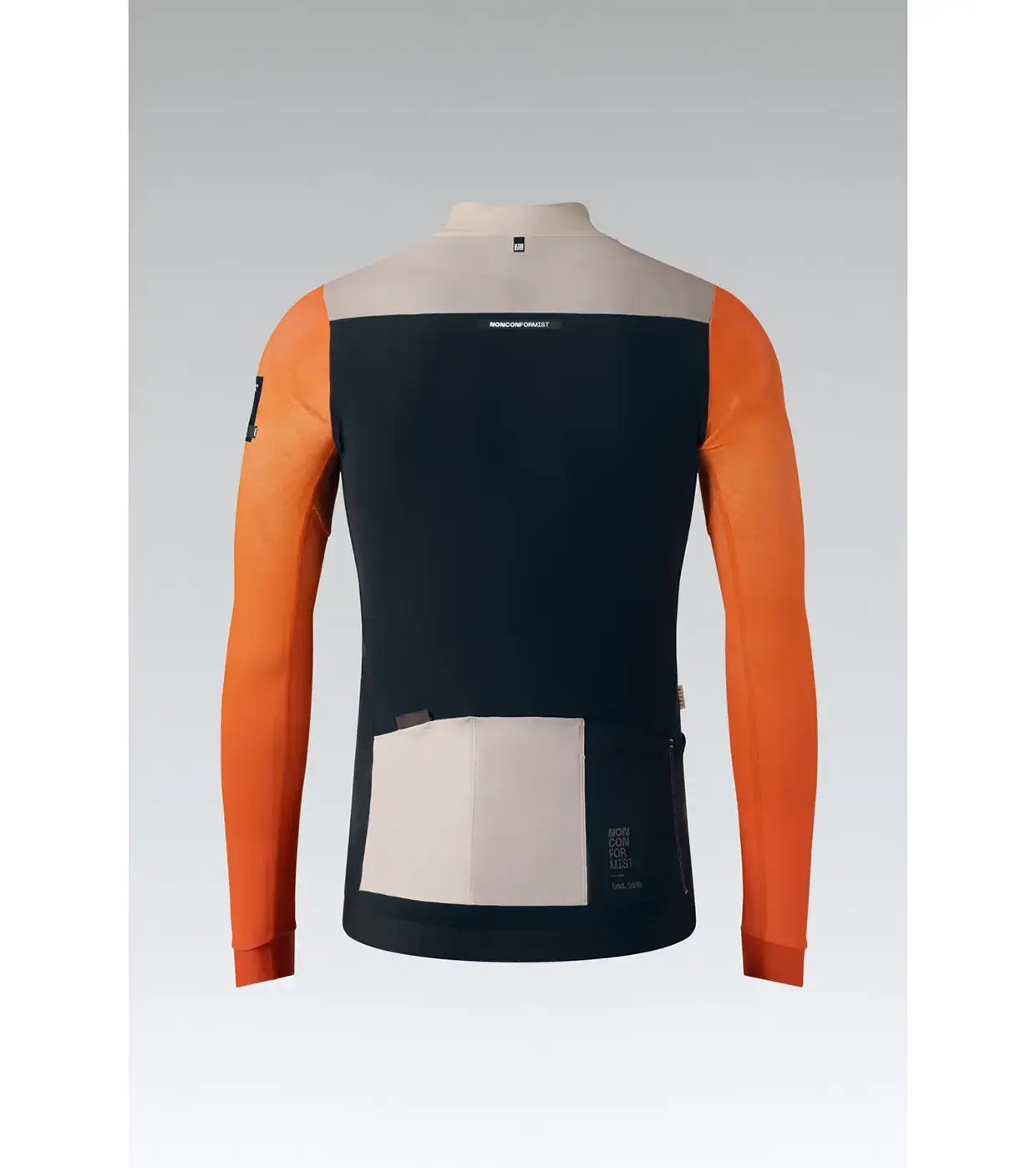 Gobik Hyder Blend Fietsshirt Lange Mouwen Zwart/Oranje/Wit Heren