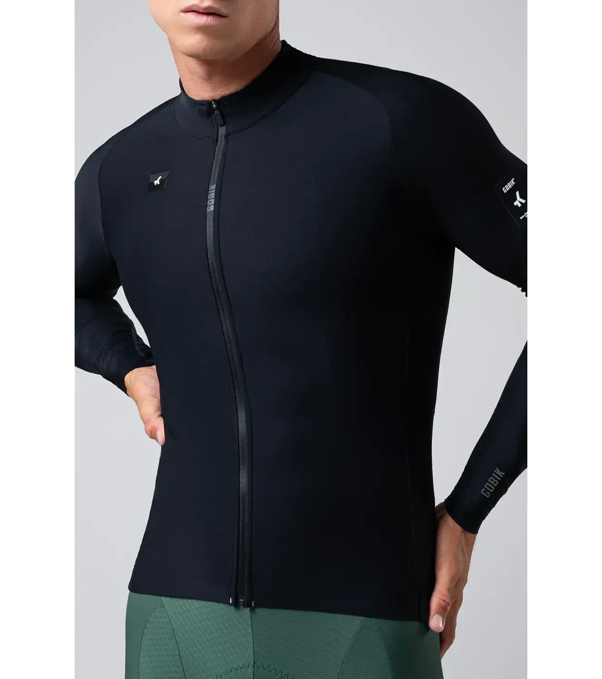 Gobik Pacer Solid 2.0 Fietsshirt Lange Mouwen Zwart Heren