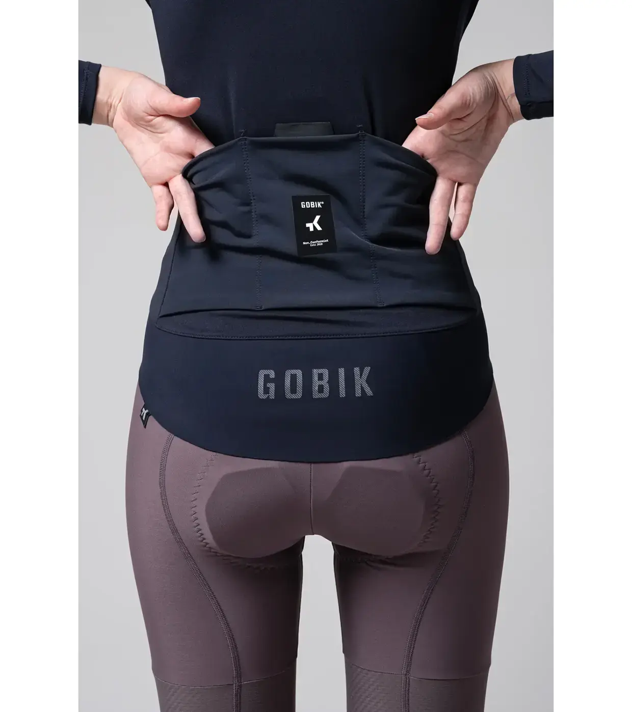 Gobik Envy 2.0 Fietsshirt Lange Mouwen Donkerblauw Dames