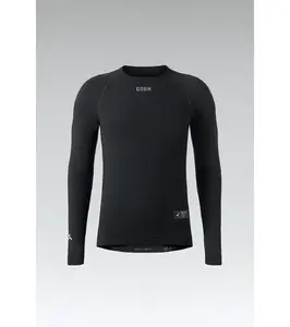 Gobik Merino Winter Thermoshirt Lange Mouwen Zwart Heren