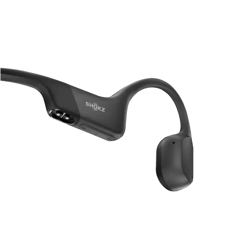 Shokz OpenRun Draadloze Open-ear Bone Conduction Koptelefoon Zwart