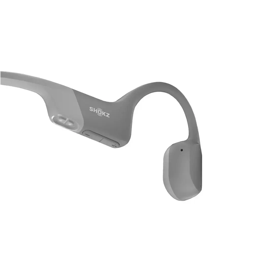 Shokz OpenRun Draadloze Open-ear Bone Conduction Koptelefoon Grijs