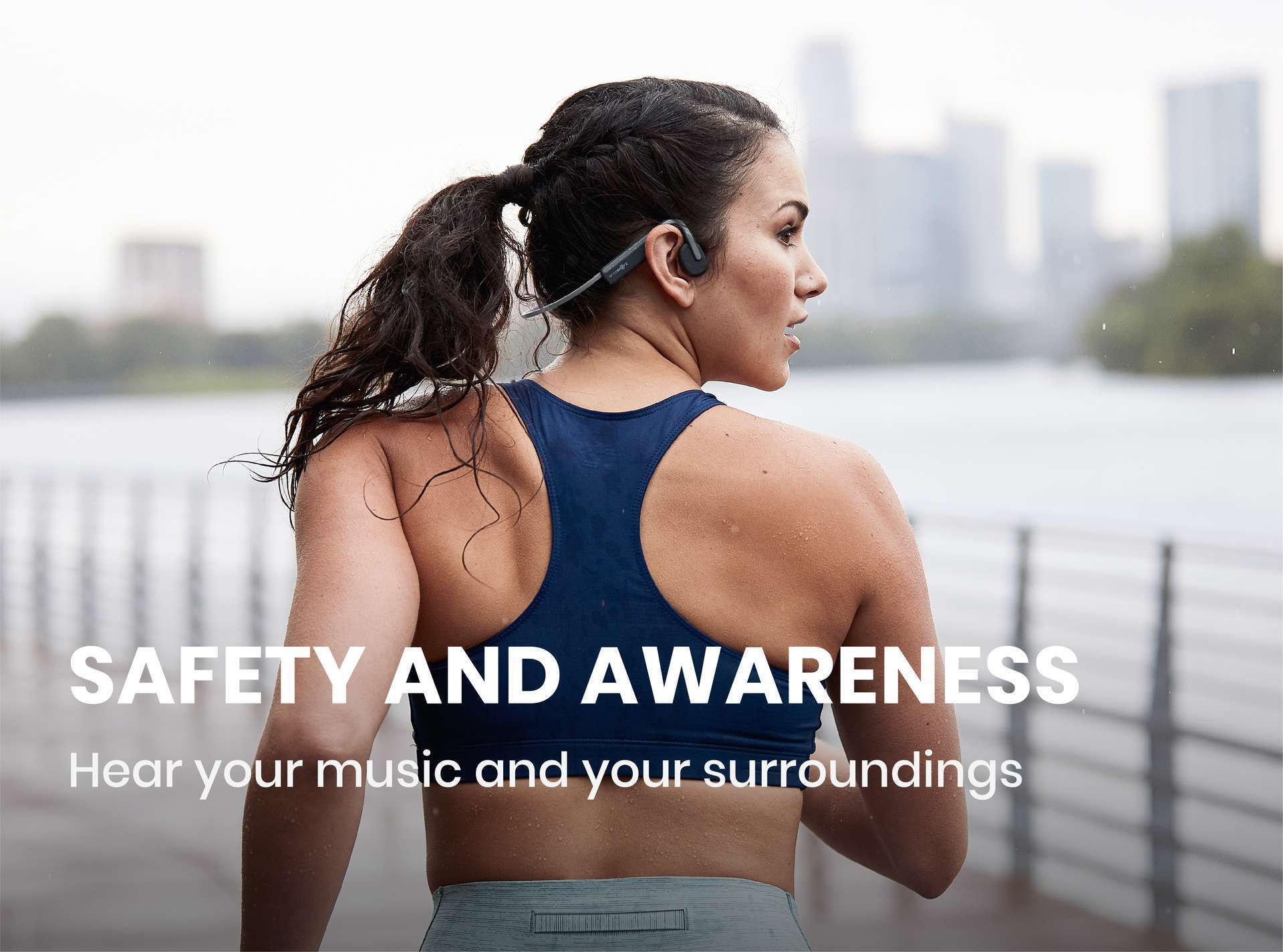 Shokz OpenMove Draadloze Open-ear Bone Conduction Koptelefoon Roze