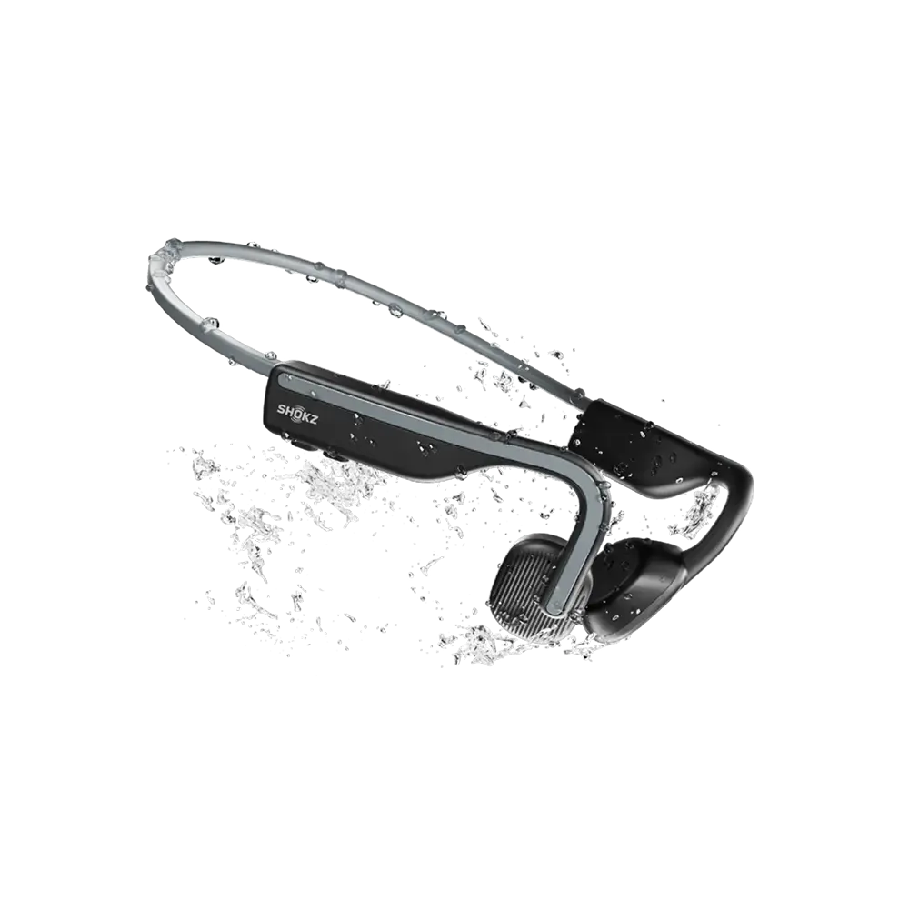 Shokz OpenMove Draadloze Open-ear Bone Conduction Koptelefoon Grijs