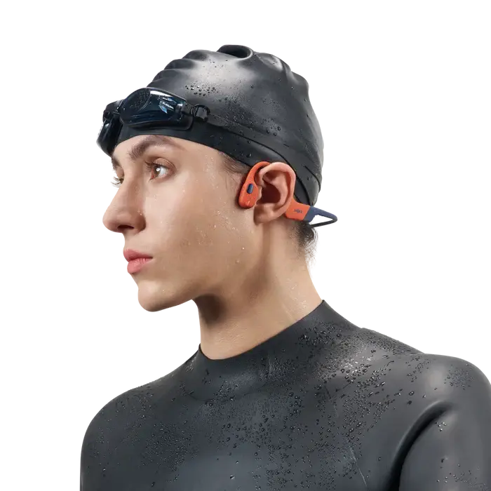 Shokz OpenSwim Pro Draadloze Open-ear Koptelefoon Oranje