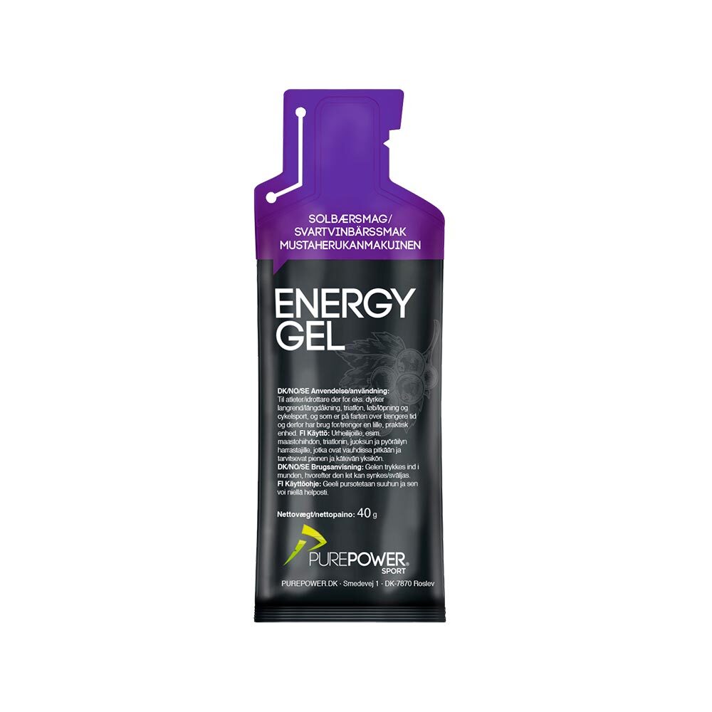 PurePower Energy Gel Zwarte Bes 24x