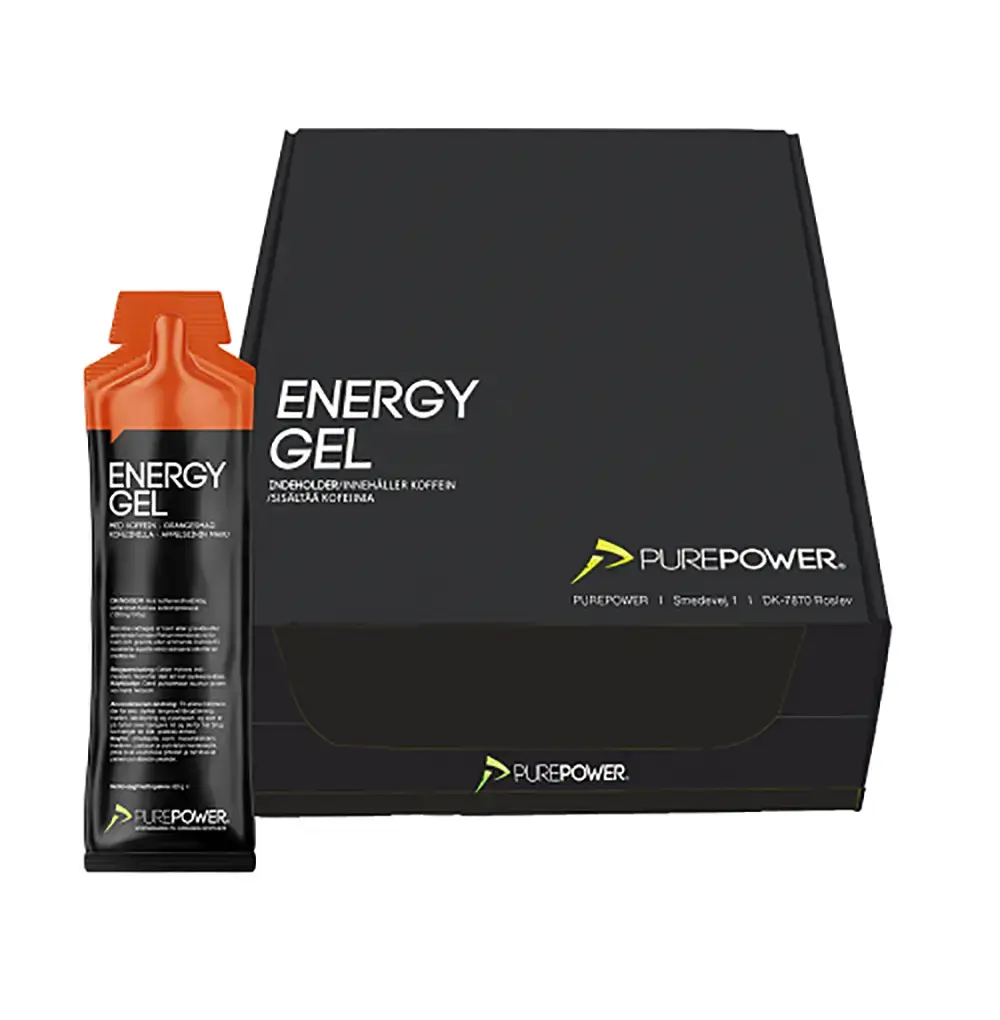 PurePower Energy Gel Cafeine Sinaasappel 12 Stuks