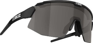 Bliz Breeze Sport Zonnebril Mat Zwart met Brown Silver Mirror Lens