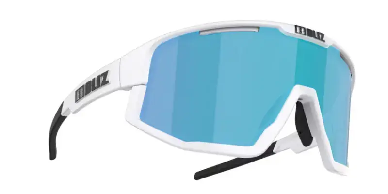 Bliz Fusion Small Sport Zonnebril Mat Wit met Blue Multi Lens