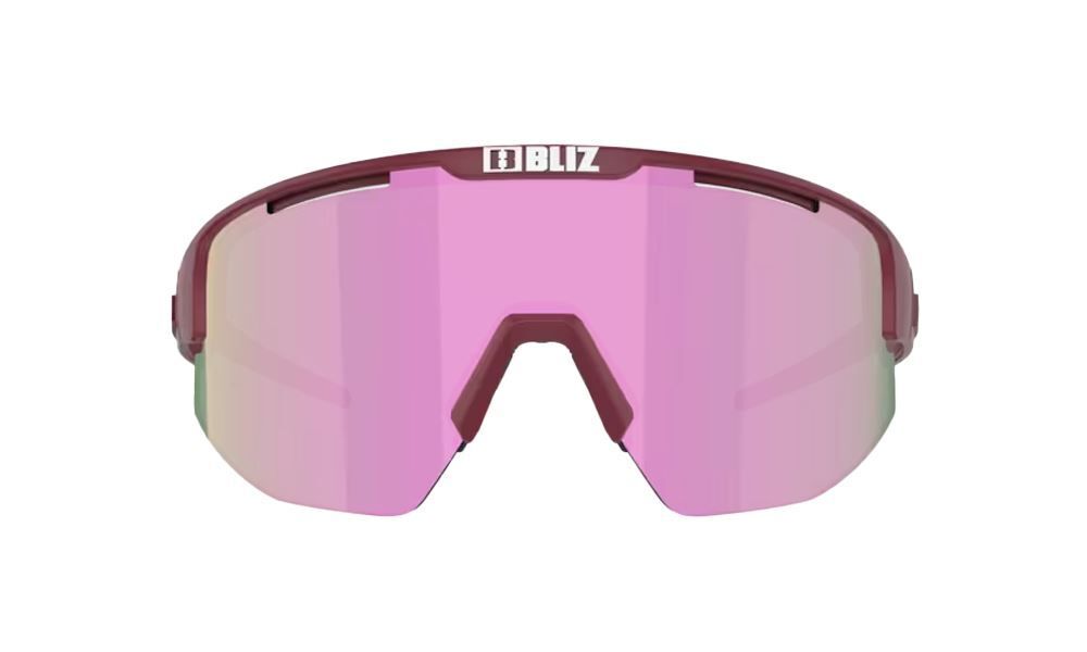 Bliz Matrix Small Sport Zonnebril Mat Rood met Roze Lens