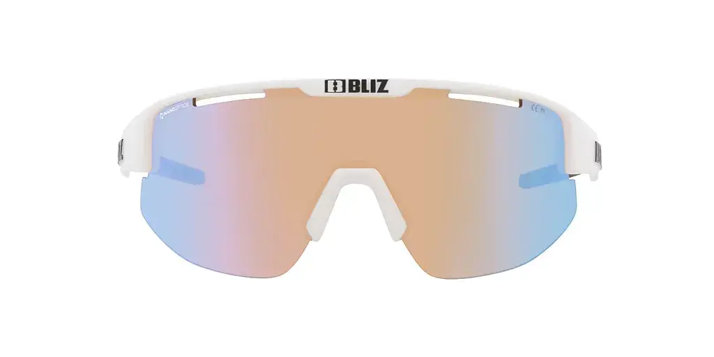 Bliz Matrix Sport Zonnebril Mat Wit met Orange/Blue Lens