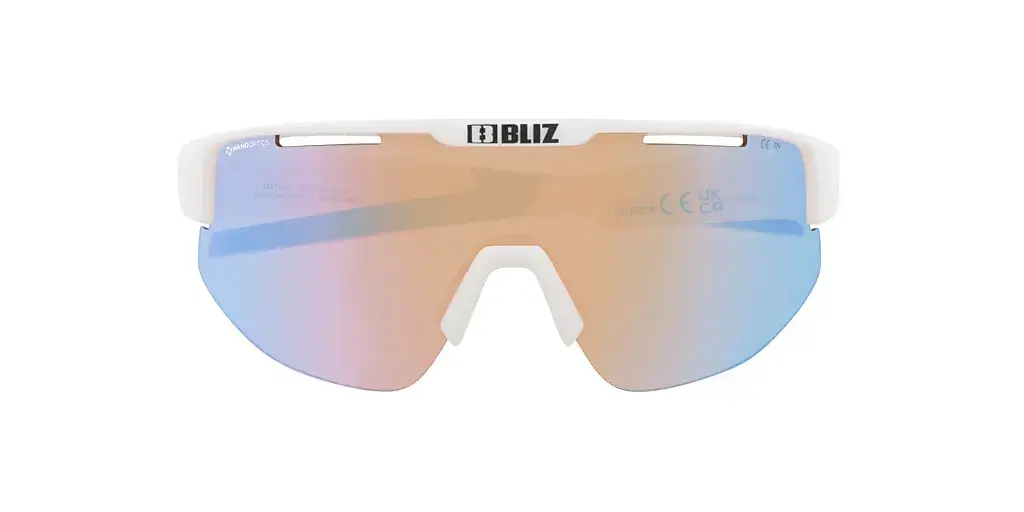 Bliz Matrix Sport Zonnebril Mat Wit met Orange/Blue Lens