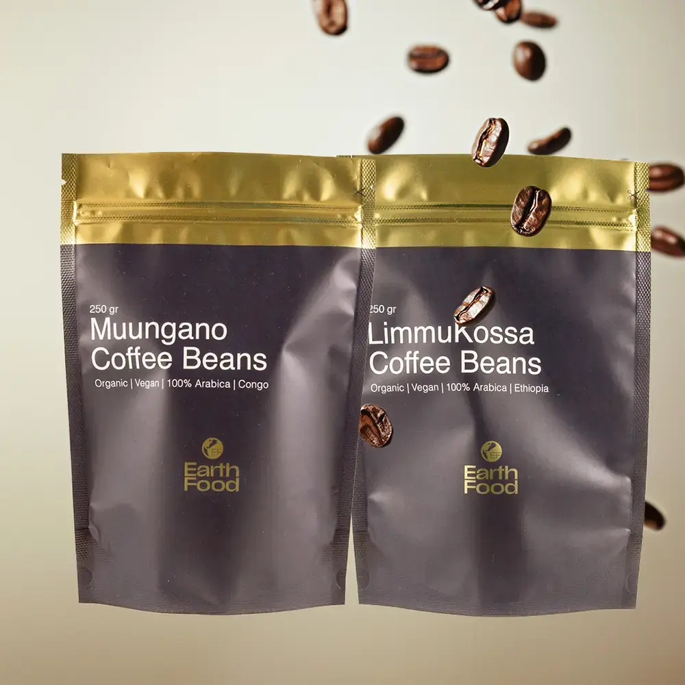 EarthFood Muungano & LimmuKossa Biologische Koffie (2x 250 gram)