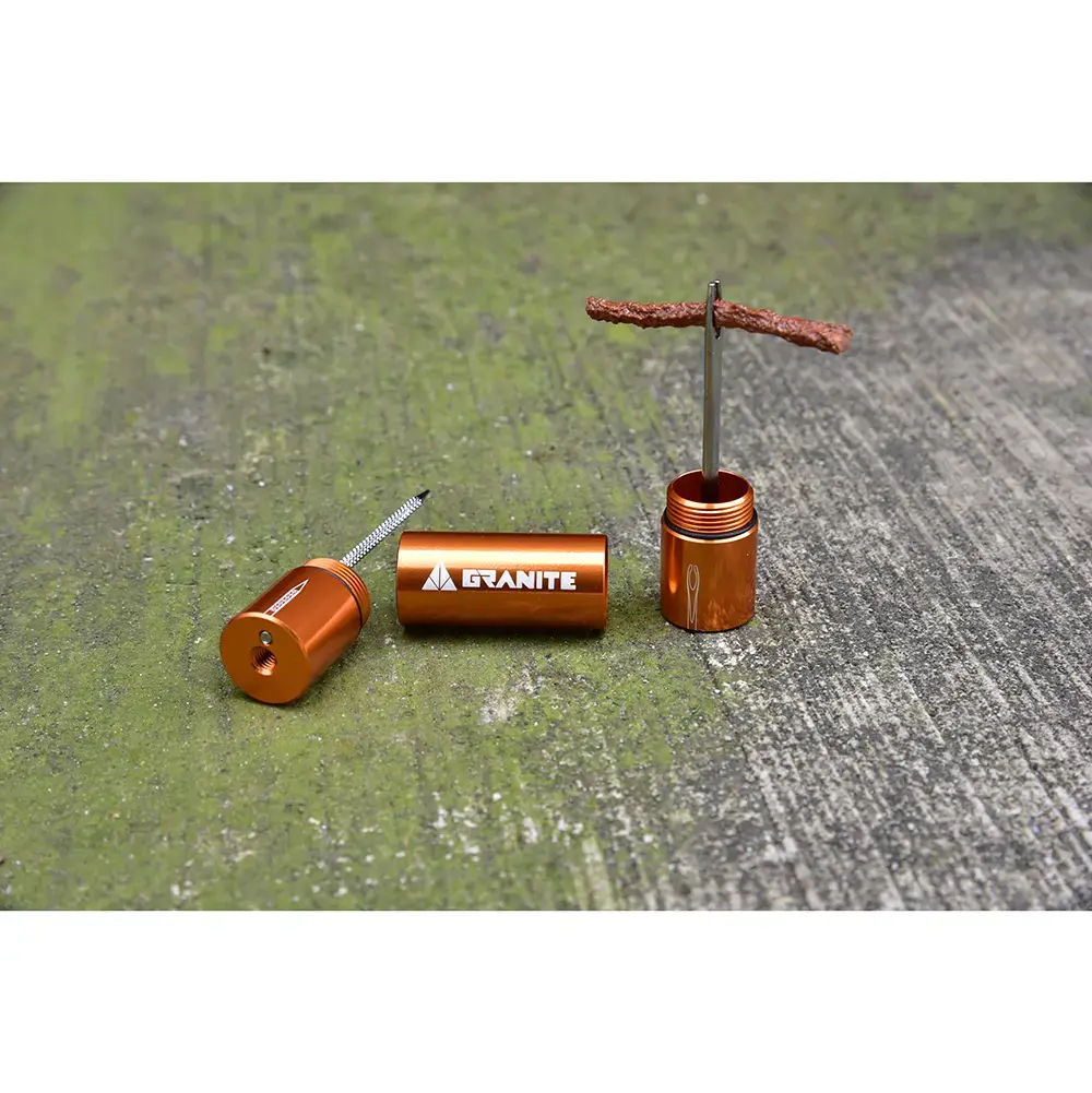 Granite Design Stash Tire Plug Kit Stuur Oranje